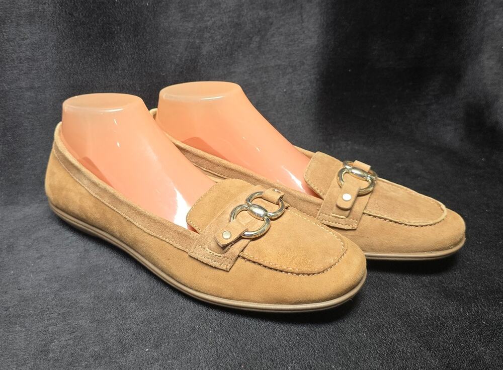 Naturalizer Tan Ainsley Loafers Slide on Shoes